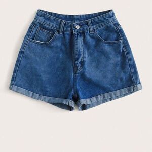SHEIN | Dark Blue Denim Shorts Size Medium